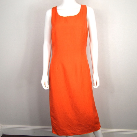 Melissa Collection Orange Midi Dress - Picture 1 of 5